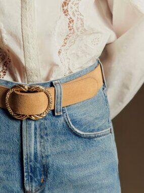 Sezane Artemis Belt Beige - Size 100